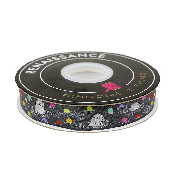 Graywork - Seal the Deal in Carbon - 7/8" width - by Tula Pink - One Yard