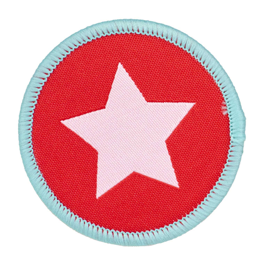 3, 2, 1... Blastoff - Star Badge - 51x51mm - Iron-on Applique Patch