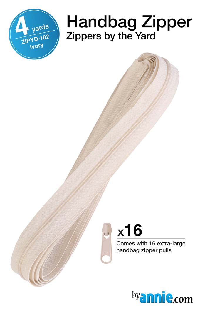 Zippers by the Yard - Ivory