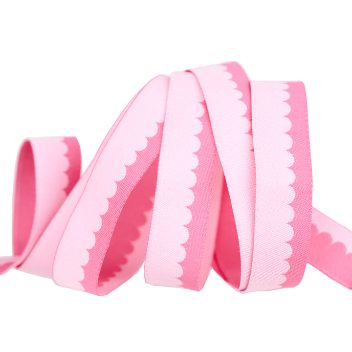 Love Notes - Scallop - 5/8" width - by Renaissance Ribbons - One Yard