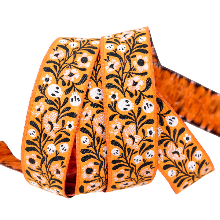 Witchy Ways - Skull Vine - 1" width - by Cori Dantini - One Yard