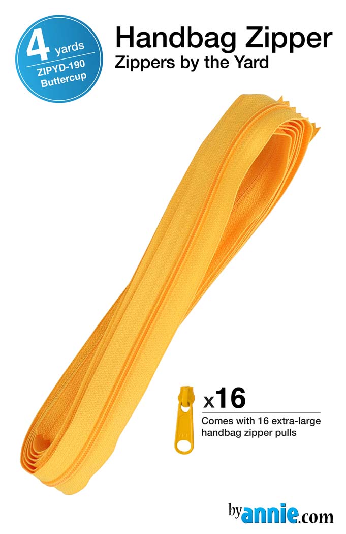 Zippers by the Yard - Buttercup