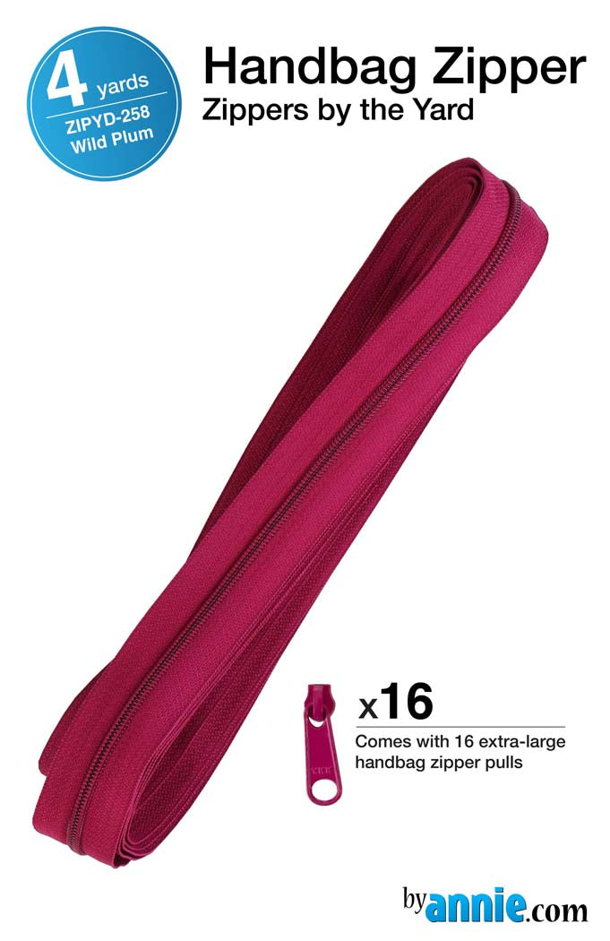 Zippers by the Yard - Wild Plum