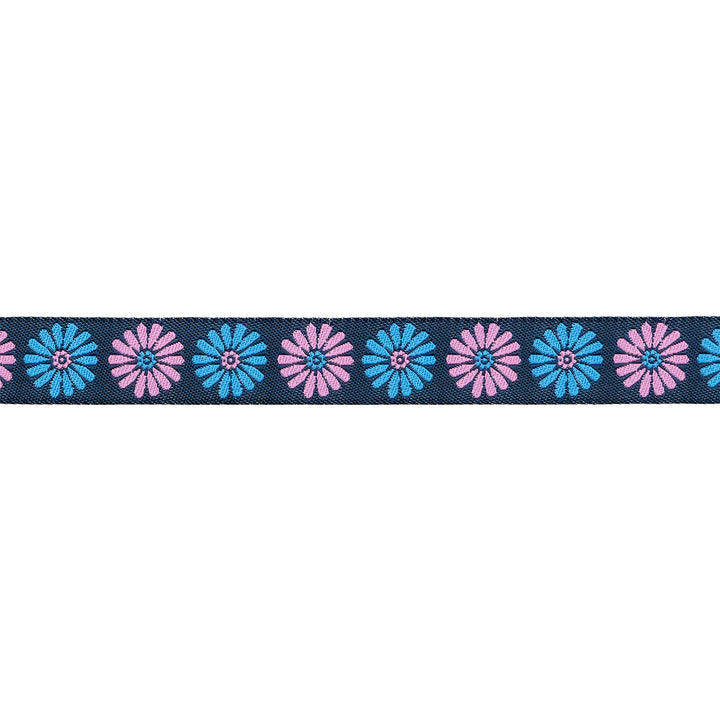 Best Day - Vintage Flower in Teal 5/8" - by Melody Miller - One Yard