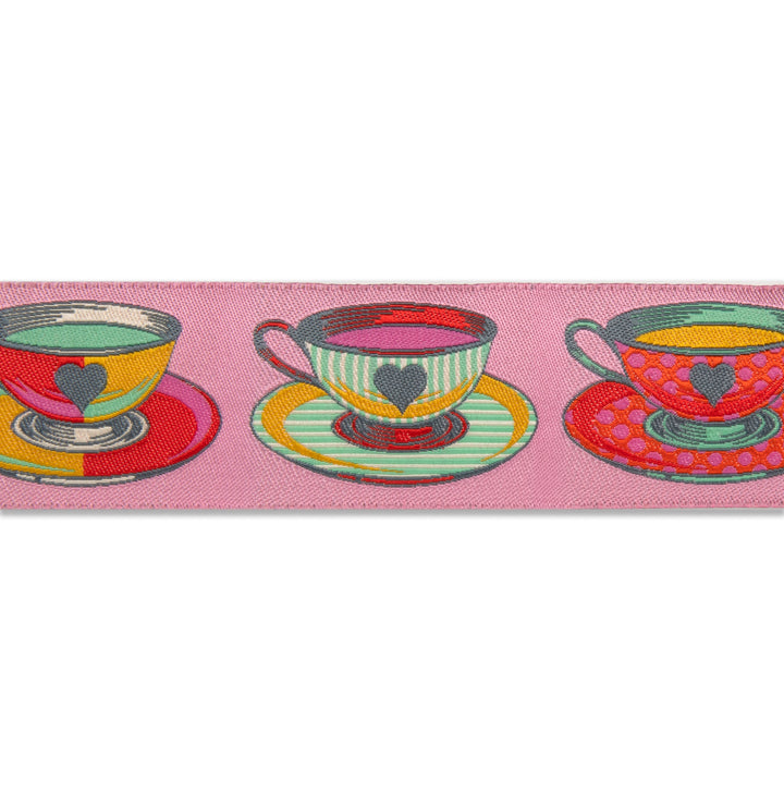 Big Tea Time Pink-1 1/2"-Tula Pink Curiouser