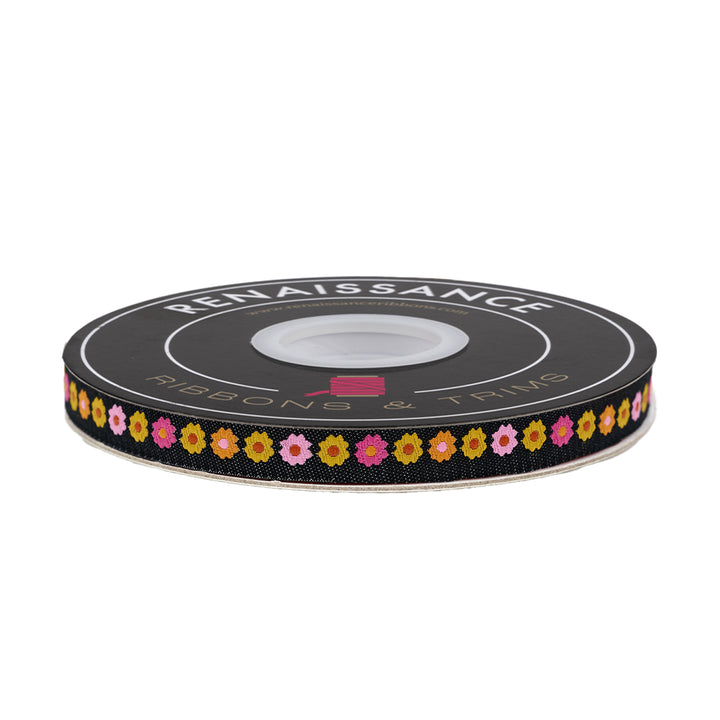 Ooh Lucky Lucky - Garland in Black - 3/8" width - by Alexia Abegg - One Yard