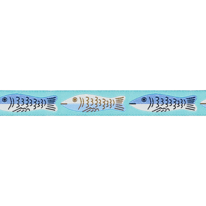 Ooh Lucky Lucky - Sardines in Twilight - 5/8" width - by Alexia Abegg - One Yard