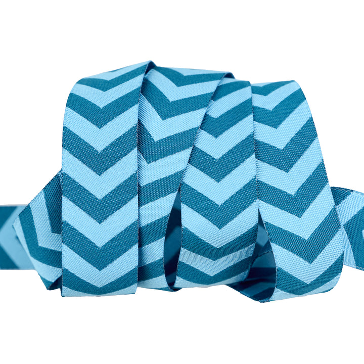 PREORDER - High Flight - Taxiway in Vintage Blue - 7/8" width - by Sarah Thomas - One Yard