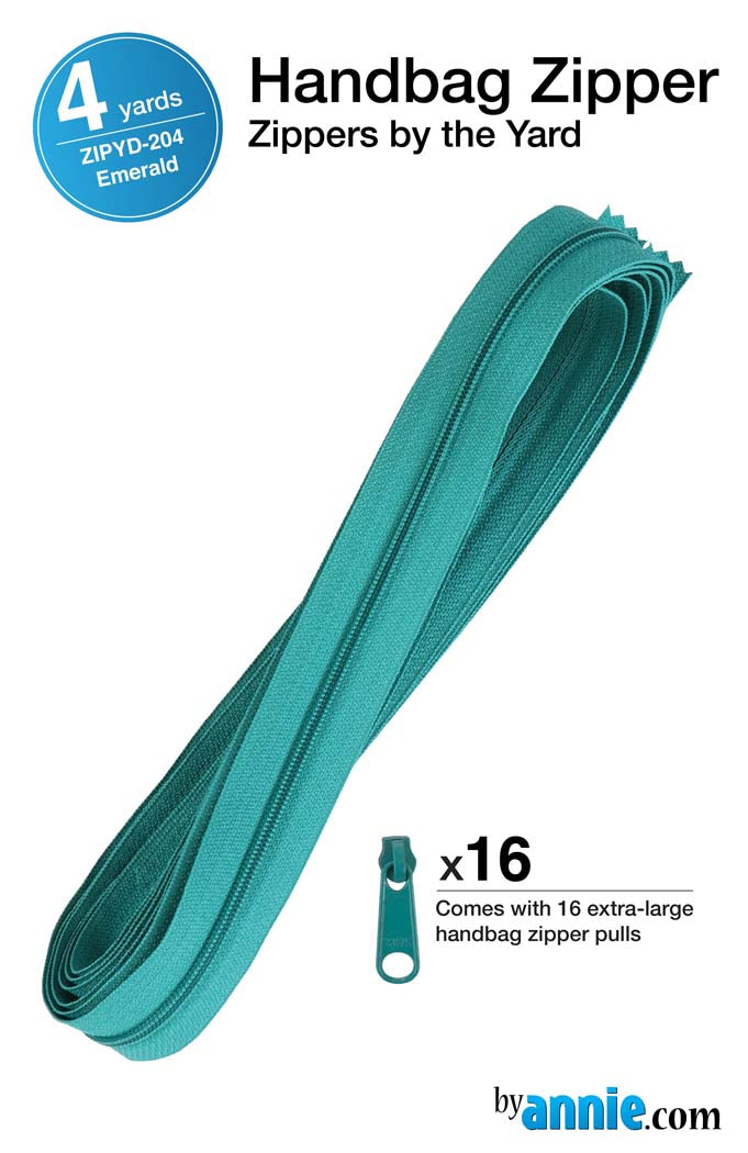Zippers by the Yard - Emerald