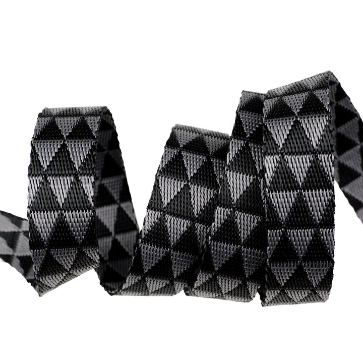 Graywork - Kinda Shady in Carbon WEBBING - 1" width - by Tula Pink - One Yard