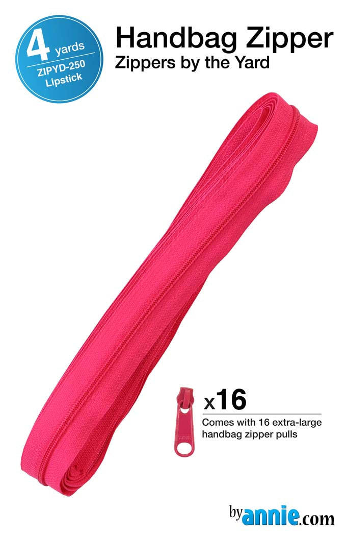 Zippers by the Yard - Lipstick