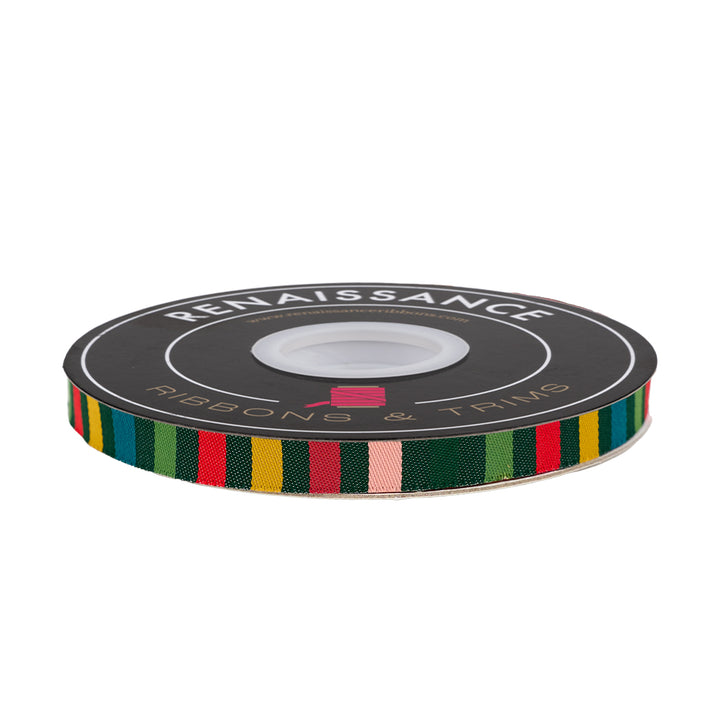 12 Days of Christmas - Holiday Stripe - 3/8" width - by Cori Dantini - One Yard