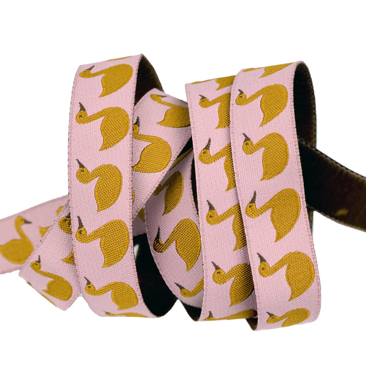 Love Letter - Cygnet in Gold 5/8" - by Lizzy House - One Yard
