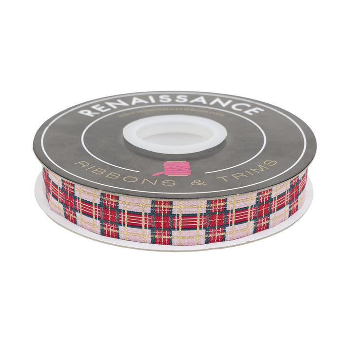 Adventale - Ribbon Plaid in Sparkle - 7/8" width - by Katarina Roccella - One Yard