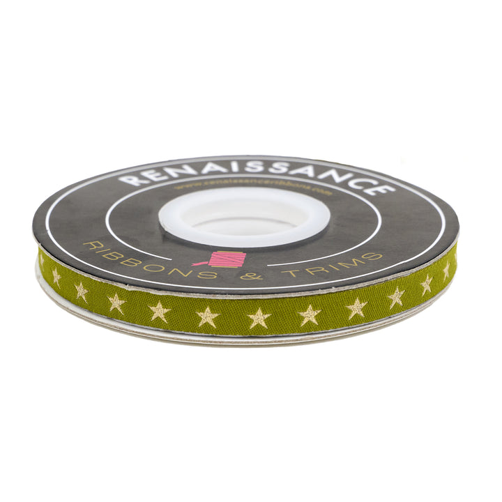 PREORDER - High Flight - Perfect Landing in Olive - 3/8" width - by Sarah Thomas - One Yard