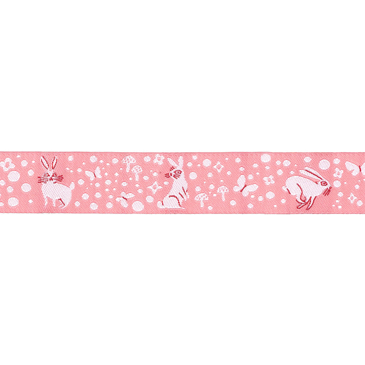 Love Letter - Bunny Dot in Pink 7/8" - by Lizzy House - One Yard
