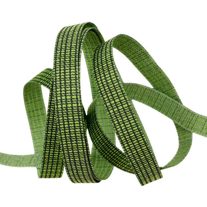 Witchy Ways - Tiny Check in Green - 3/8" width - by Cori Dantini - One Yard