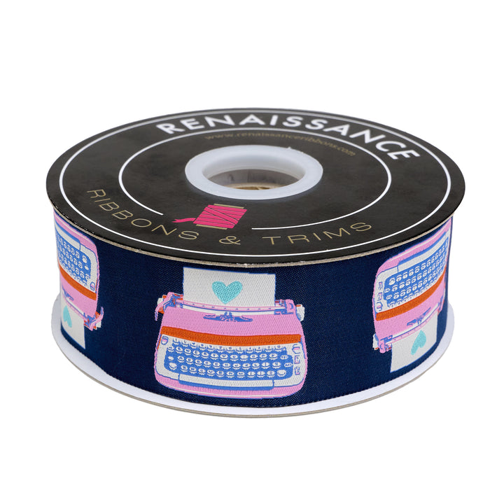 Best Day - Typewriters in Teal 2" - by Melody Miller - One Yard