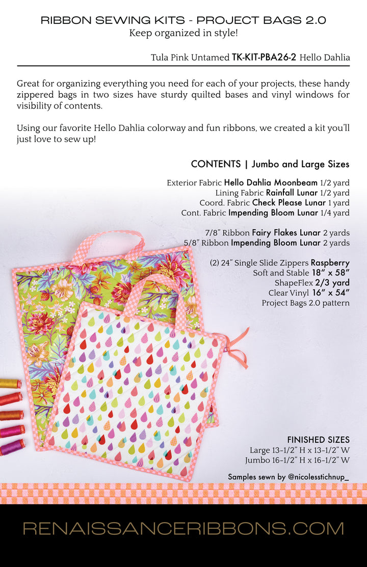 Sewing Kit - Project Bags 2.0 with Untamed