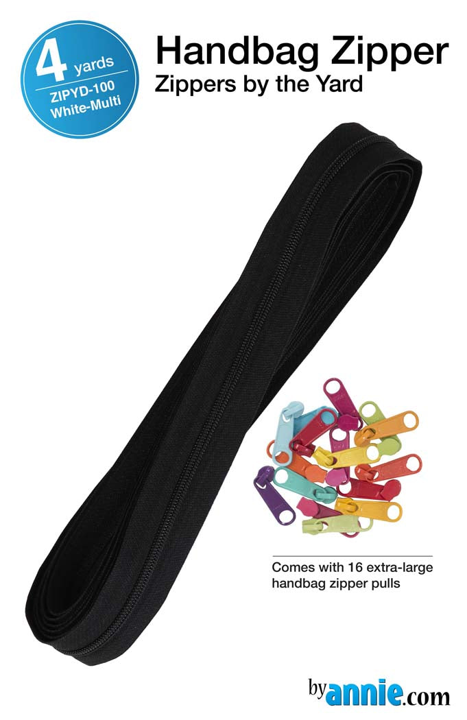 Zippers by the Yard - Black Multi