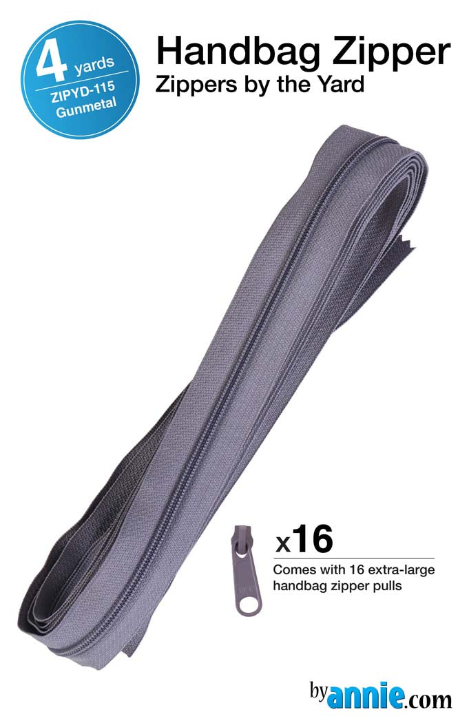 Zippers by the Yard - Gunmetal