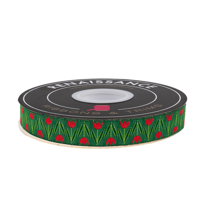 12 Days of Christmas - Tulips - 5/8" width - by Cori Dantini - One Yard
