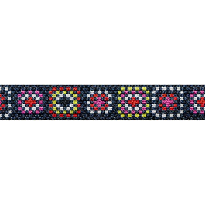 Catnap - Granny Square in Black - 7/8" width - by Alexia Abegg - One Yard