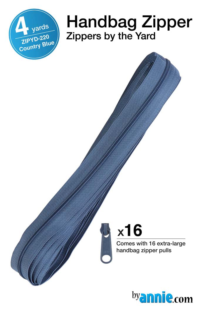 Zippers by the Yard - Country Blue