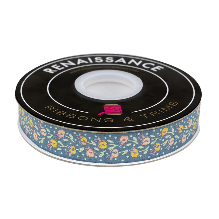 Mademoiselle - Cité Florale - 7/8" width - by Patty Basemi - One Yard