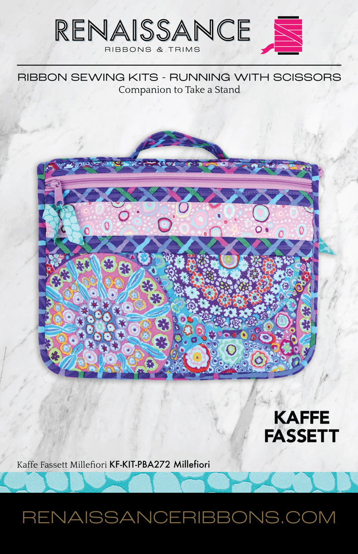 Sewing Kit - Running With Scissors with Millefiori
