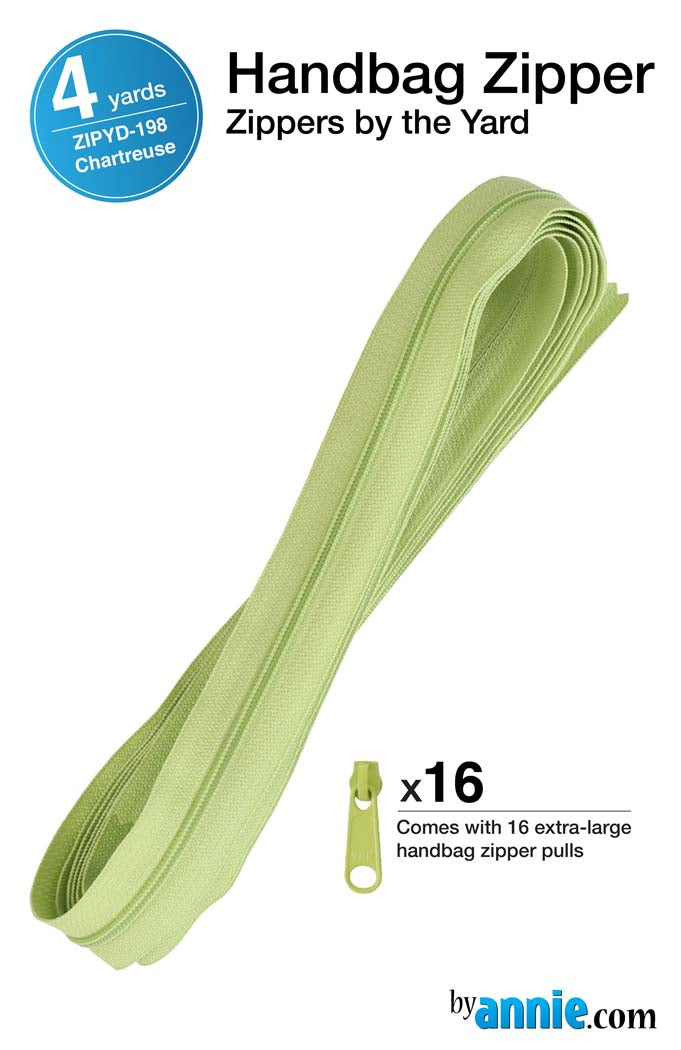 Zippers by the Yard - Chartreuse
