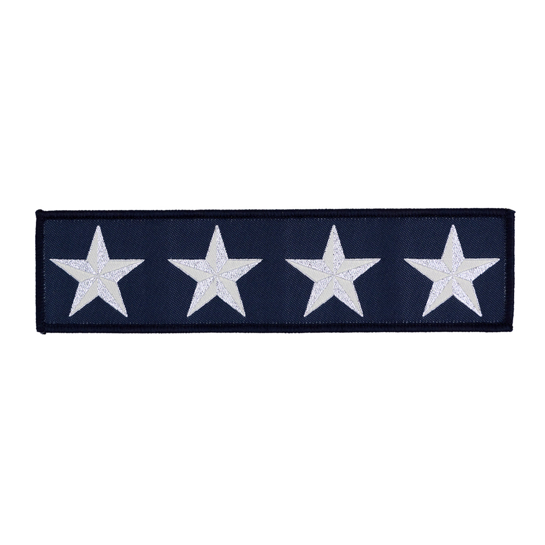 PREORDER - High Flight - 4 Star in Navy - by Sarah Thomas - 38x149mm - Iron-On Applique Patch