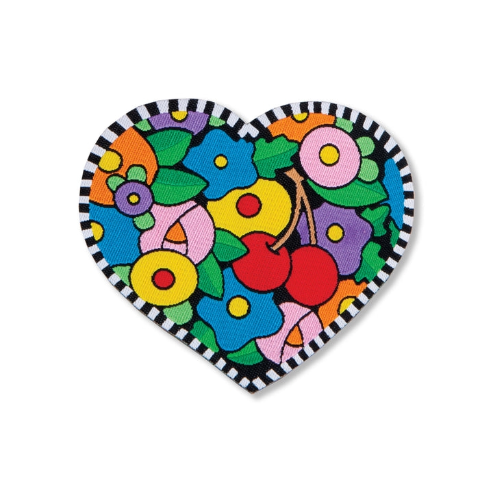 Set of 6 Patches Scotties Rainbow and Cherries Full Heart-ME