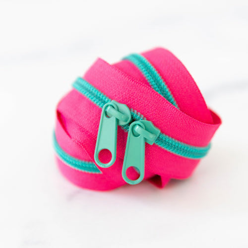 30" Handbag Zipper - Strawberry