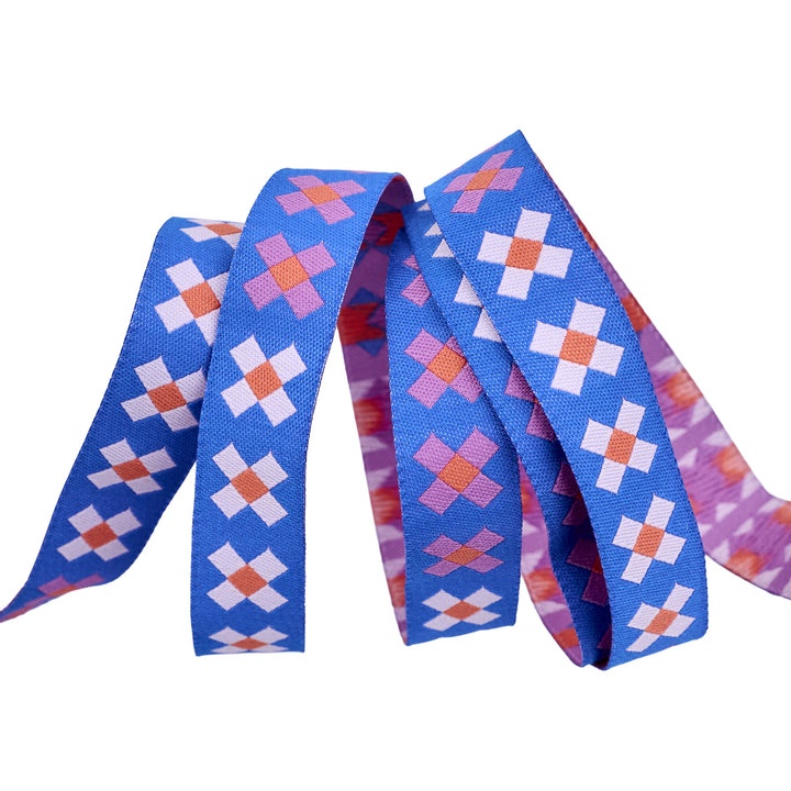 Ramble - Little X - 5/8" width - by Tara Faughnan - One Yard