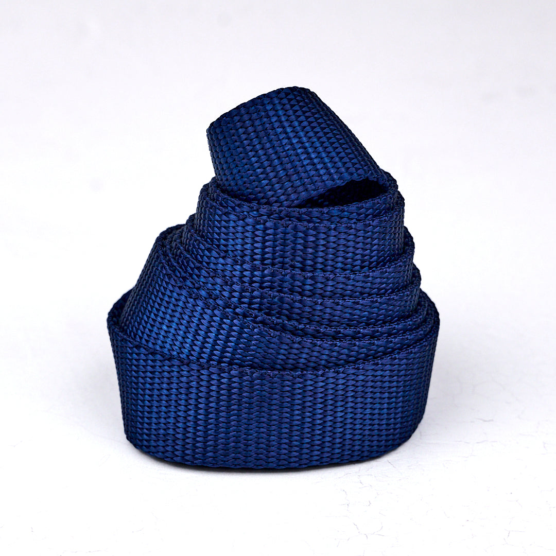 Nylon Heavyweight Webbing in Navy - 1" width - One Yard