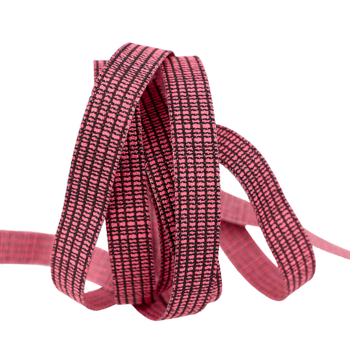 Witchy Ways - Tiny Check in Pink - 3/8" width - by Cori Dantini - One Yard