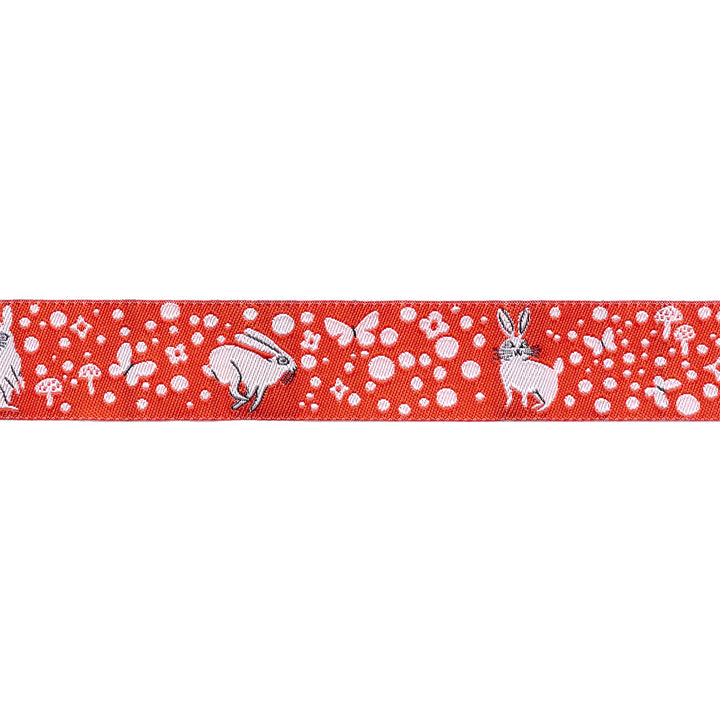 Love Letter - Bunny Dot in Red 7/8" - by Lizzy House - One Yard