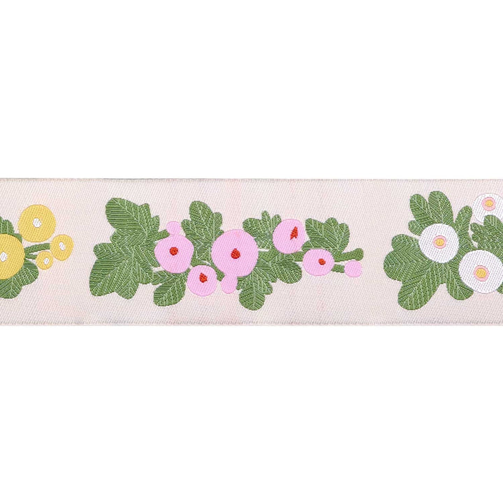 Love Letter - Hollyhock in Peach 1-1/2" - by Lizzy House - One Yard