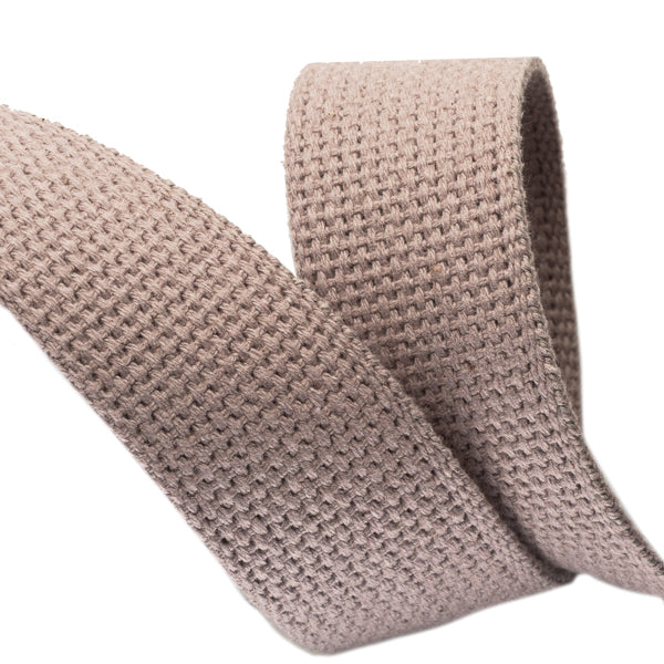 2yd-Gray Cotton Webbing