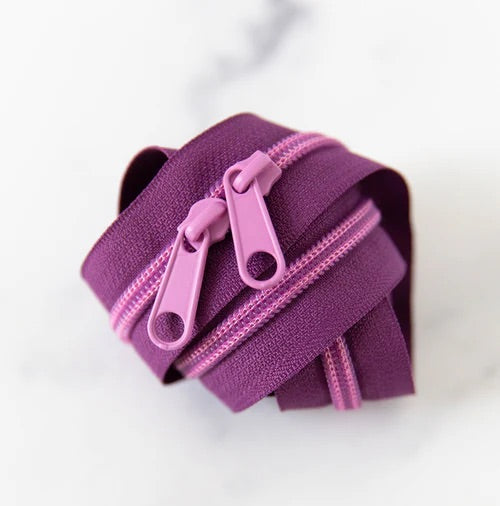 30" Handbag Zipper - Plum
