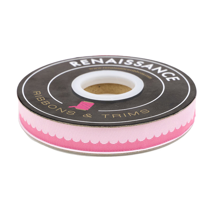 Love Notes - Scallop - 5/8" width - by Renaissance Ribbons - One Yard