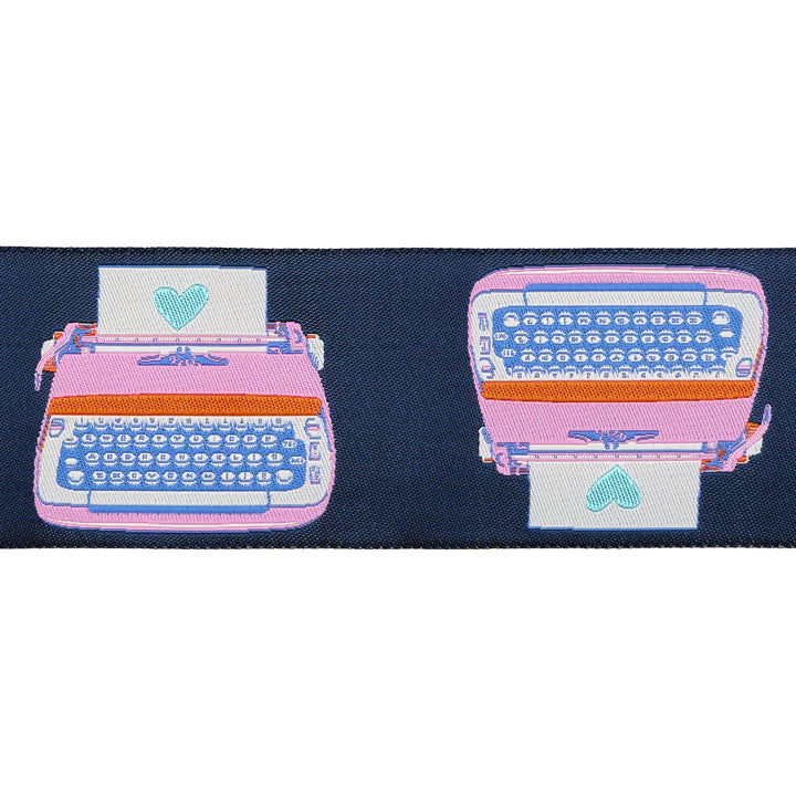 Best Day - Typewriters in Teal 2" - by Melody Miller - One Yard