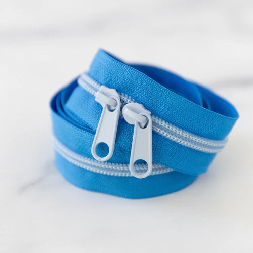 30" Handbag Zipper - Clear Sky