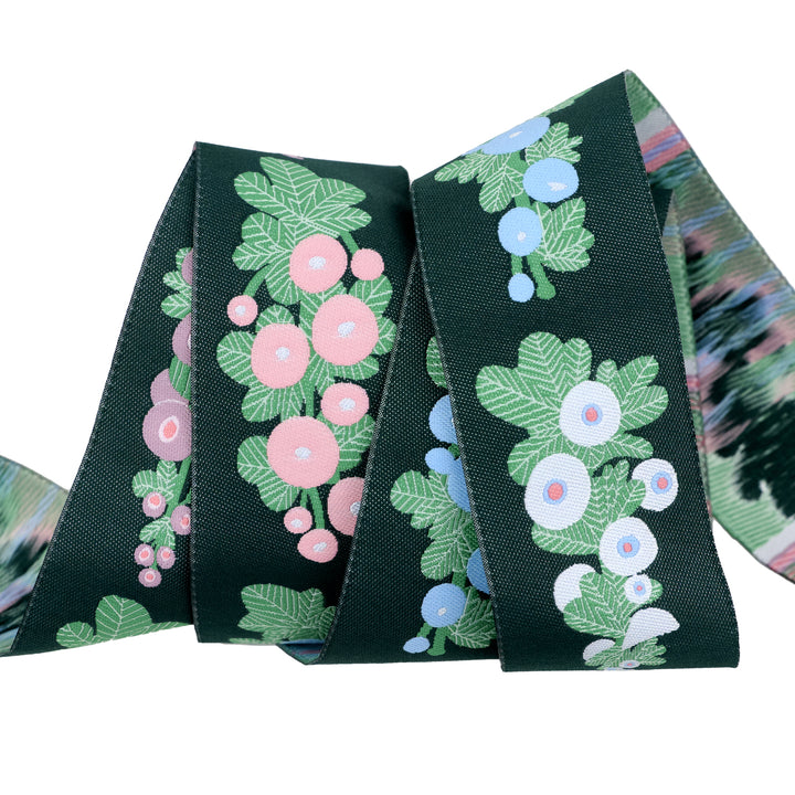 Love Letter - Hollyhock in Green 1-1/2" - by Lizzy House - One Yard