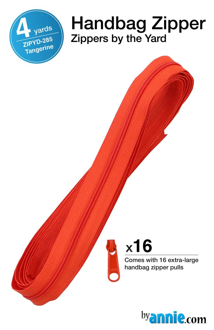 Zippers by the Yard - Tangerine