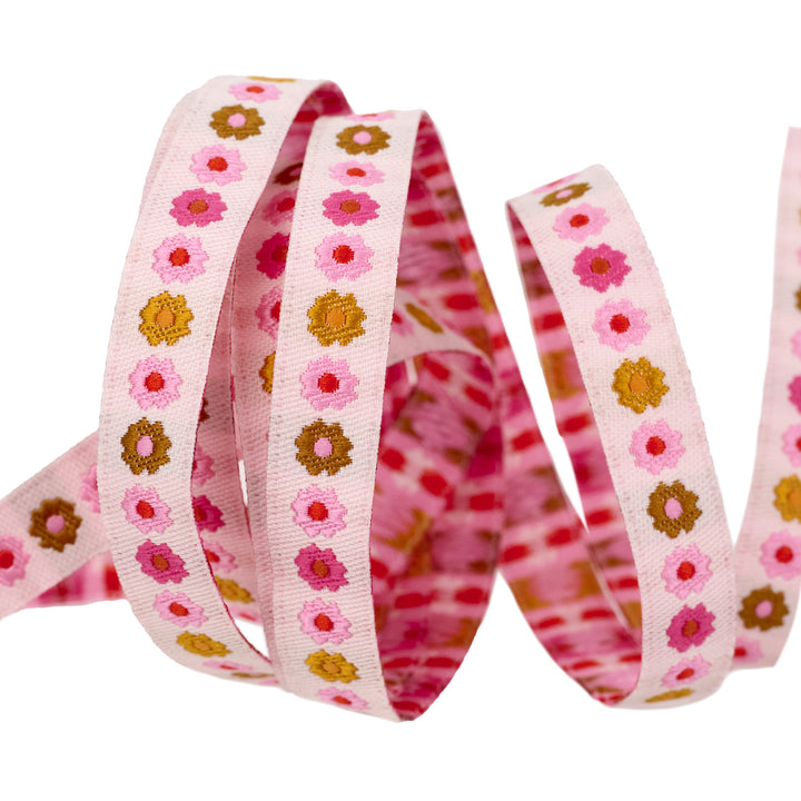 Ooh Lucky Lucky - Garland in Hot Pink - 3/8" width - by Alexia Abegg - One Yard