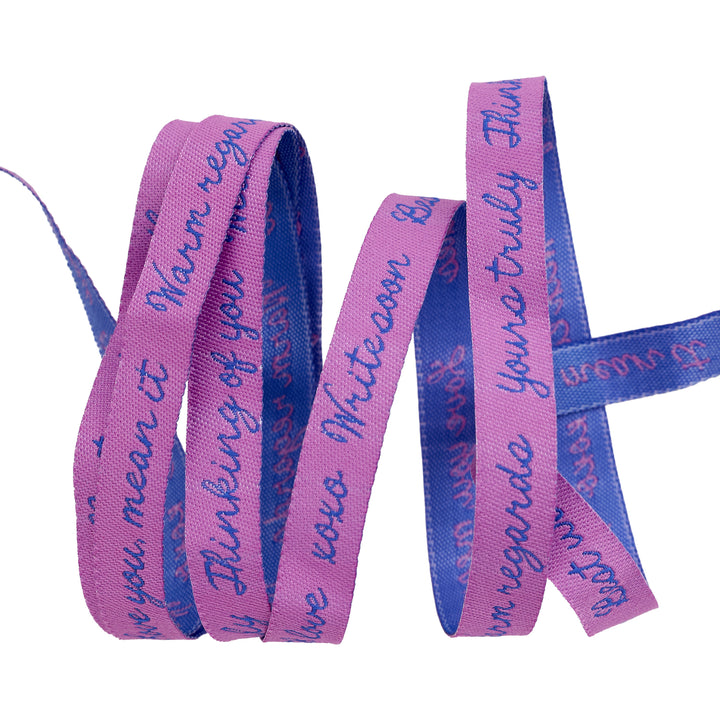 Salutations - Yours Truly - 3/8" width - by Rashida Coleman Hale - One Yard