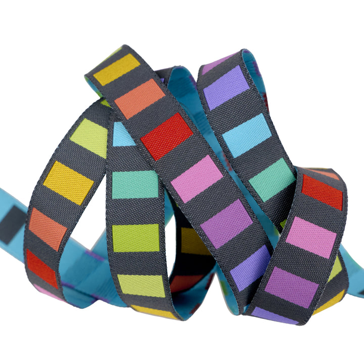 Graywork - Disco Stripe in Carbon - 5/8" width - by Tula Pink - One Yard