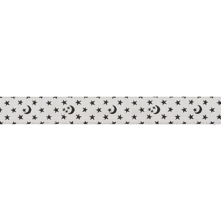 Ooh Lucky Lucky - Moon and Stars in Natural - 5/8" width - by Alexia Abegg - One Yard